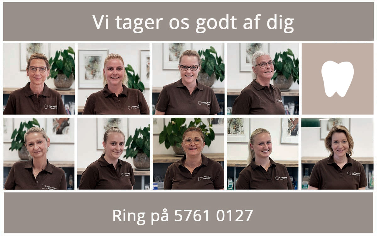 Ringsted Tandklinik Portrait billeder af alle medarbejdere på klinikken